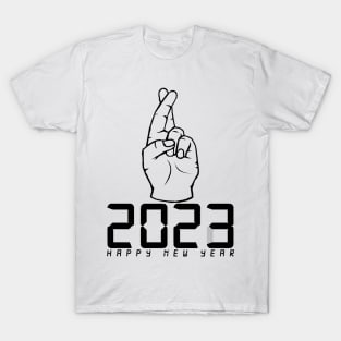 Happy New Year 2023 - Finger Crossed T-Shirt